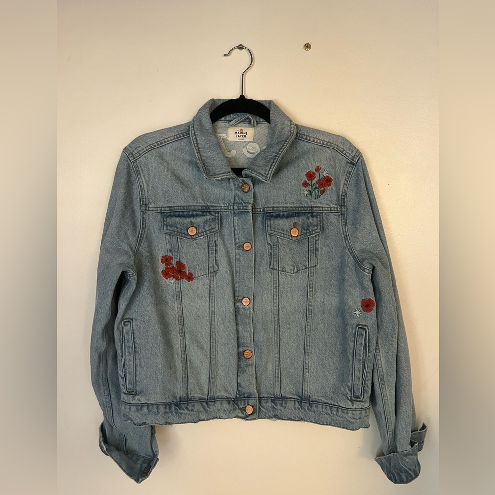 Marine Layer Jean Jacket Size XL